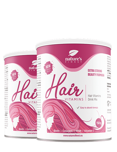 Hair Vitamins , 1+1 Grátis , Colágeno Para Cabelo , Biotina, MSM, Vitamina C , Promove Crescimento Do Cabelo , Reduz Queda De Cabelo