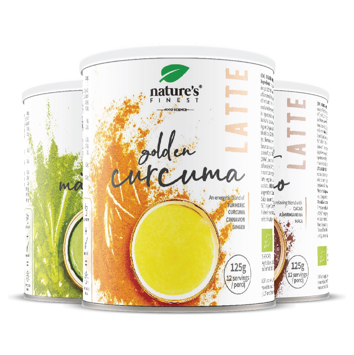 Latte Bebidas Bundle , Matcha Chai, Curcuma Dourada Boa Noite , Antioxidantes , Aumenta Os Níveis De Energia , Ajuda A Dormir