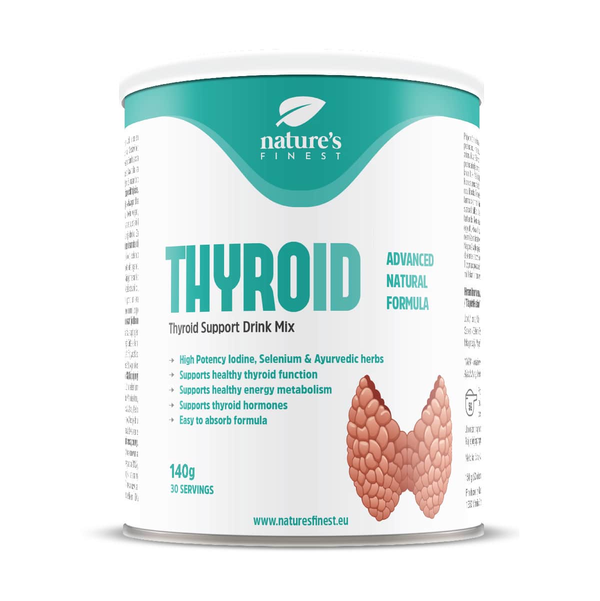 Bebida Thyroid Support , Sabor A Limão , Iodo Selénio , Função Tireoidiana Normal , L-tirosina , Ashwagandha