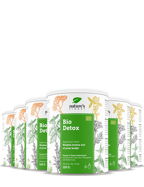 100% Mistura para Bebida Detox Orgânica | 6x Bio Detox® da Nature's Finest | Chlorella, Spirulina, Lucuma | Melhores Produtos de Detox em Portugal.