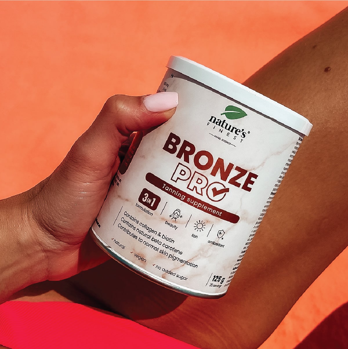 Bronze Pro , Bebida Bronzeadora Natural , Cobre, Colágeno, Vitaminas , Sem Cápsulas