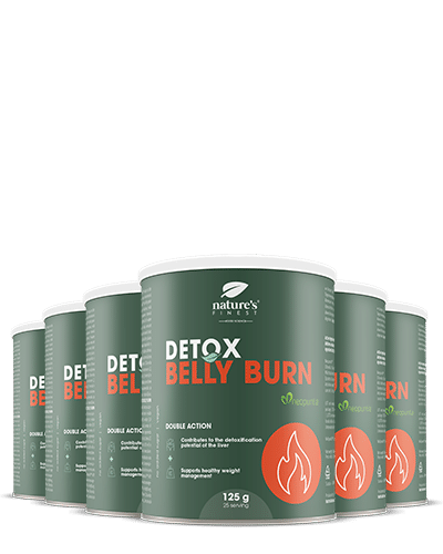 100% Belly Burn + DETOX | Pacote de 6 | Orgânico | Melhor bebida para perda de peso | produto vegano para emagrecimento | da Nature's Finest.